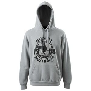 Bondi Beach Australia Hoodie‎ Sweater Men Size Medium Vintage Grey